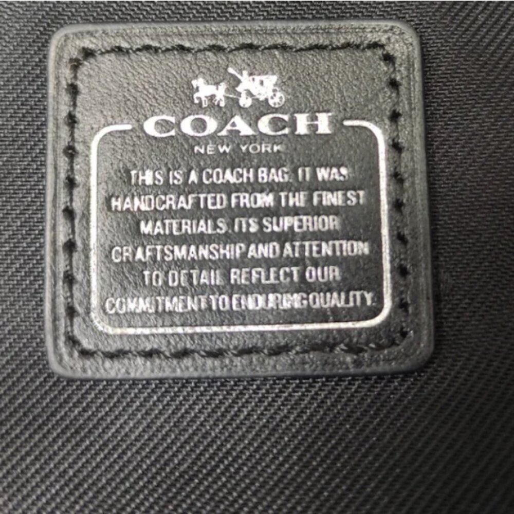 Coach Swagger Carryall In Pebble Leather Black with Silver Style No.34408 - Picture 8 of 15